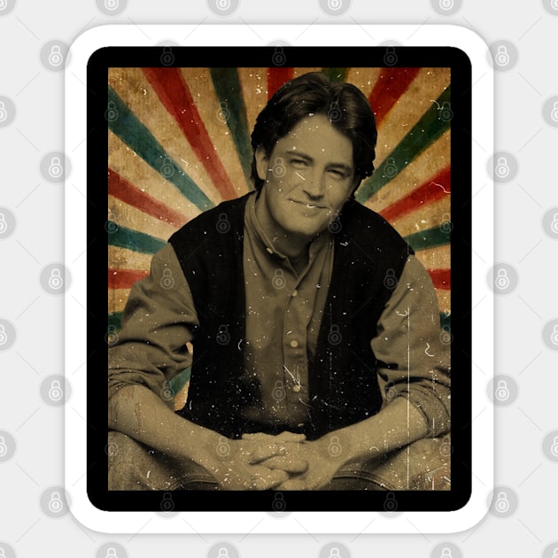 chandler bing memoriam - Retro Photo Sticker by Janji Joni